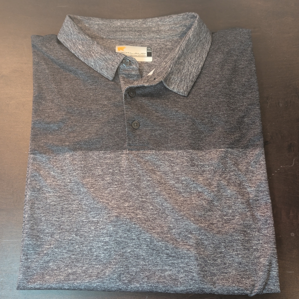 Jack Nicklaus StayDri Golf Polo XXL Gray